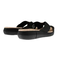 Sandalias Paulette color negro con suela relajante