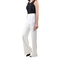 Pantalón acampanado blanco para mujer