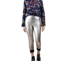 Leggins plata brillantes para mujer