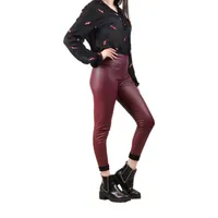 Leggins vino brillantes para mujer