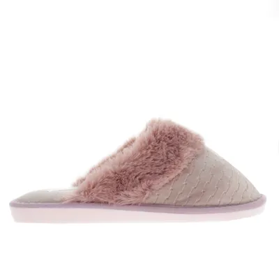 Pantufla Loly color lila con peluche