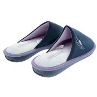 Pantufla Loly color azul marino abanico