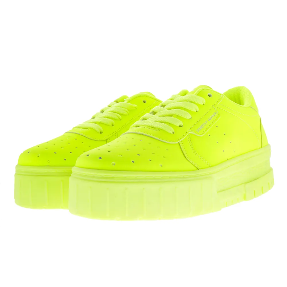 Tenis Rosalia color amarillo neon