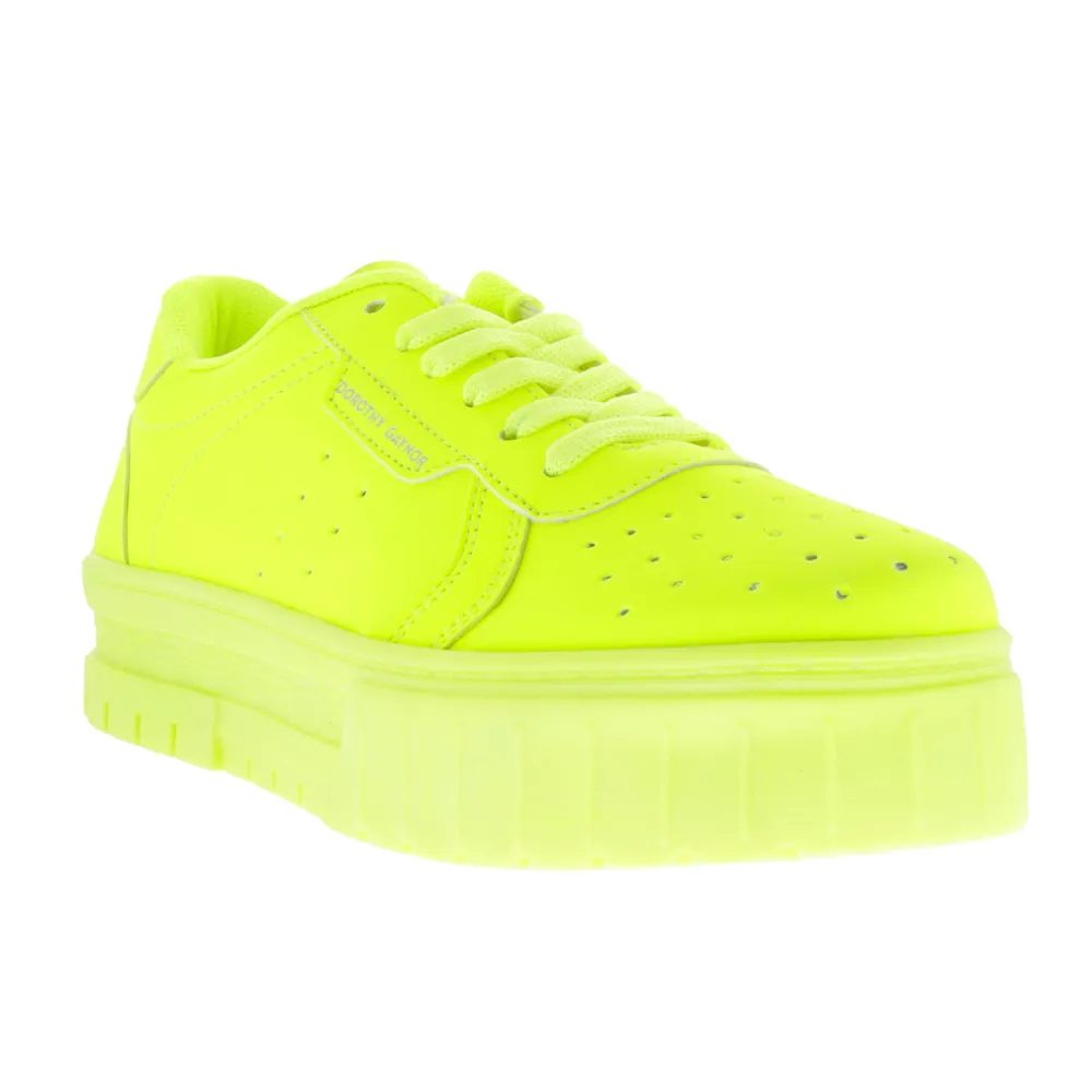 Tenis Rosalia color amarillo neon