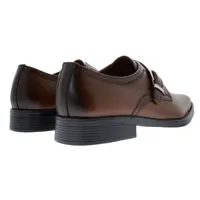 Zapato choclo color cognac con hebilla