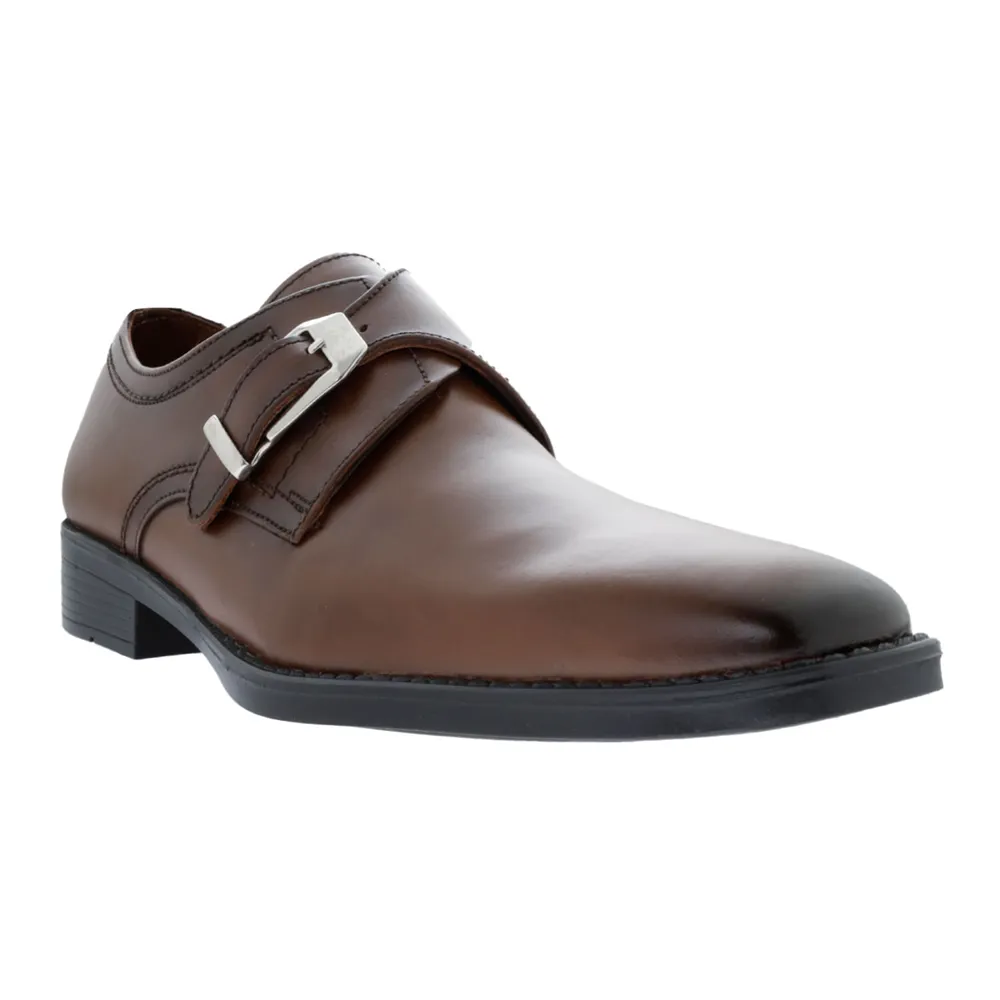 Zapato choclo color cognac con hebilla