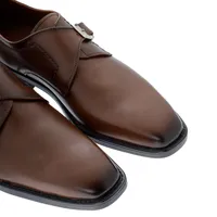 Zapato choclo color cognac con hebilla