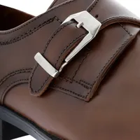 Zapato choclo color cognac con hebilla