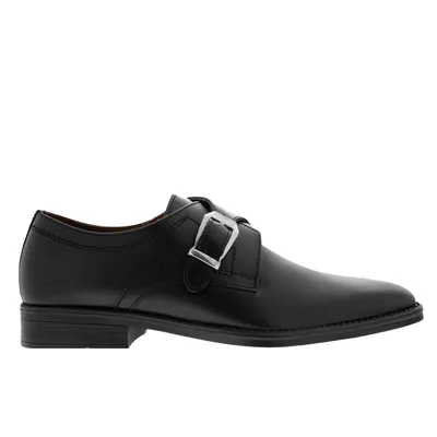 Zapato choclo color negro con hebilla