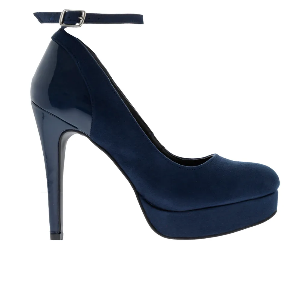 Zapatilla Pump Lesly color azul marino slingback