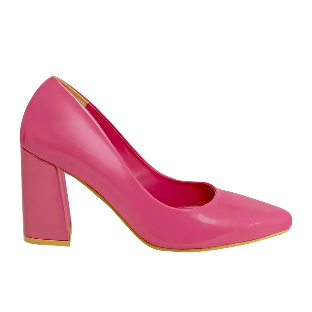 Zapatilla Luna Color Fucsia Charol