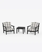 Savannah 3-Piece Deep Seating Set in Buffalo Plaid