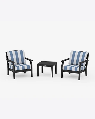 Savannah 3-Piece Deep Seating Set in Cabana Stripe
