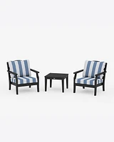 Savannah 3-Piece Deep Seating Set in Cabana Stripe