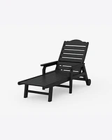 Savannah Chaise with Arms and Wheels