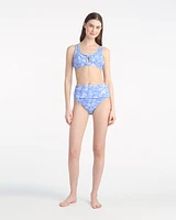 Abstract Dahlia Bikini Top