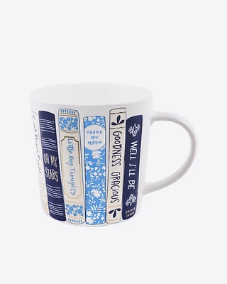 Book Stack Ceramic Mug