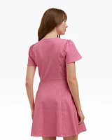 Mae Love Circle Dress Pink Geo