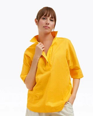 Logan Top Cotton Dobby