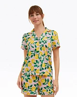 Sara Pajama Set Pink Lemon Blossom