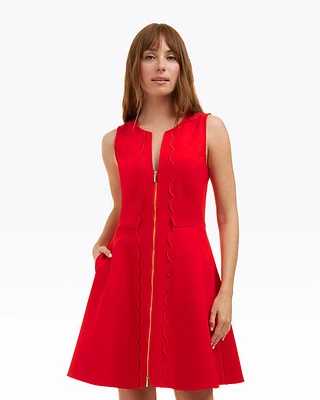 Sleeveless Mae Love Circle Dress Red