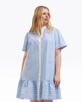 Molly Mini Dress Oxford Shirting
