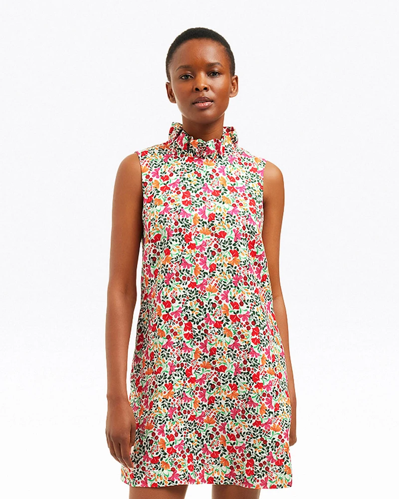 Sleeveless Lindsay Mini Dress Coneflowers