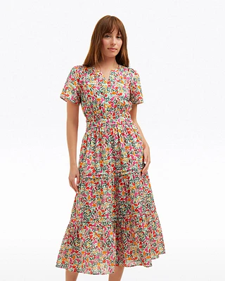 Hollie Midi Dress Coneflowers