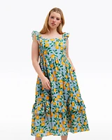 Carrie Midi Dress Lemon Blossom