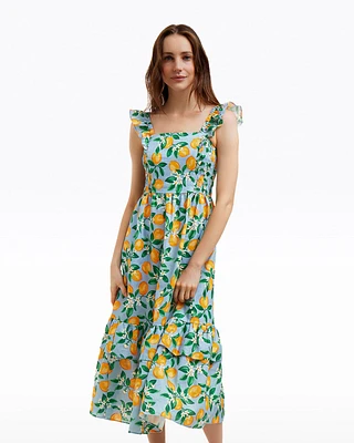 Carrie Midi Dress Lemon Blossom