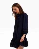 Molly Mini Dress Embroidered Stripe