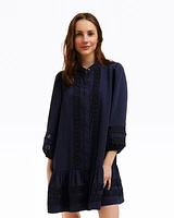 Molly Mini Dress Embroidered Stripe