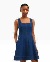 Millie Scoop Neck Mini Dress Denim