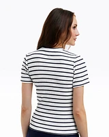 Stripe Crewneck Tee