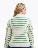 Striped Button Front Sweater