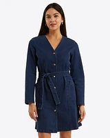 Colbie Snap Front Dress Denim