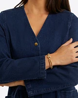 Colbie Snap Front Dress Denim