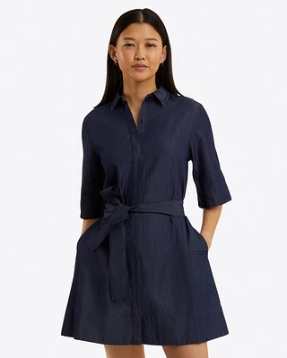 Riley Mini Shirtdress Chambray