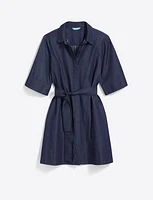 Riley Mini Shirtdress Chambray
