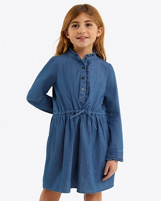 Girls Shirtdress Chambray