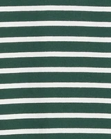 Corey Bell Sleeve Top Green Mariner Stripe
