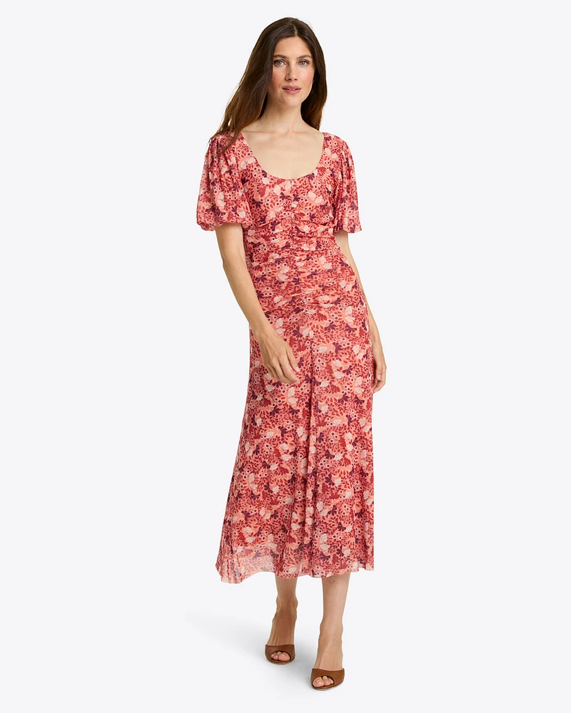 Mindy Midi Dress Stretch Mesh