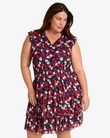 Alana Tiered Dress Stretch Mesh