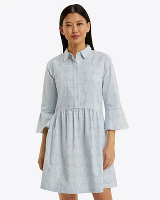 Sheena Shirtdress Textured Stripe