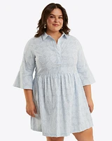 Sheena Shirtdress Textured Stripe