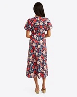 Julianne Midi Dress Stretch Poplin