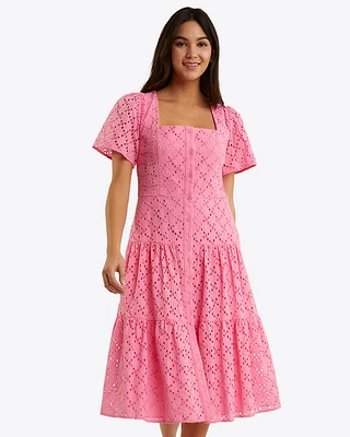 Caitlyn Midi Dress Eyelet