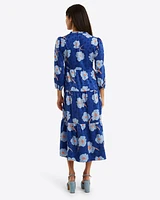 Katie Midi Dress Printed Dot Jacquard