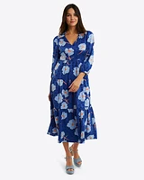 Katie Midi Dress Printed Dot Jacquard
