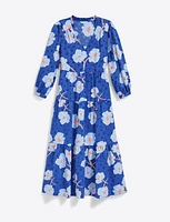 Katie Midi Dress Printed Dot Jacquard